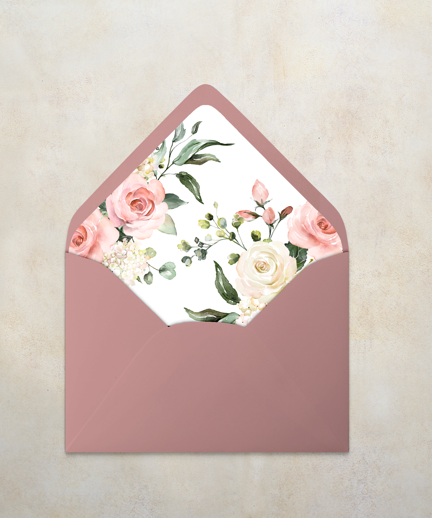 Tabitha Pink Roses Envelope Liner