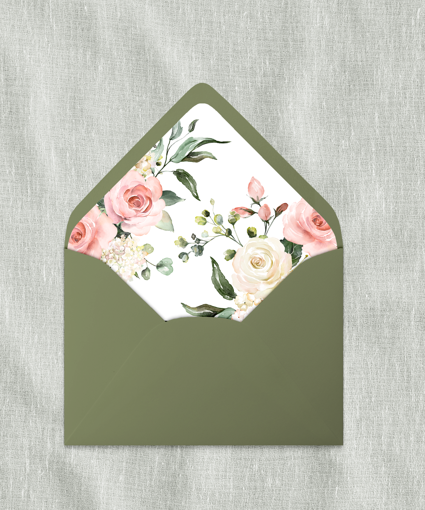 Tabitha Pink Roses Envelope Liner